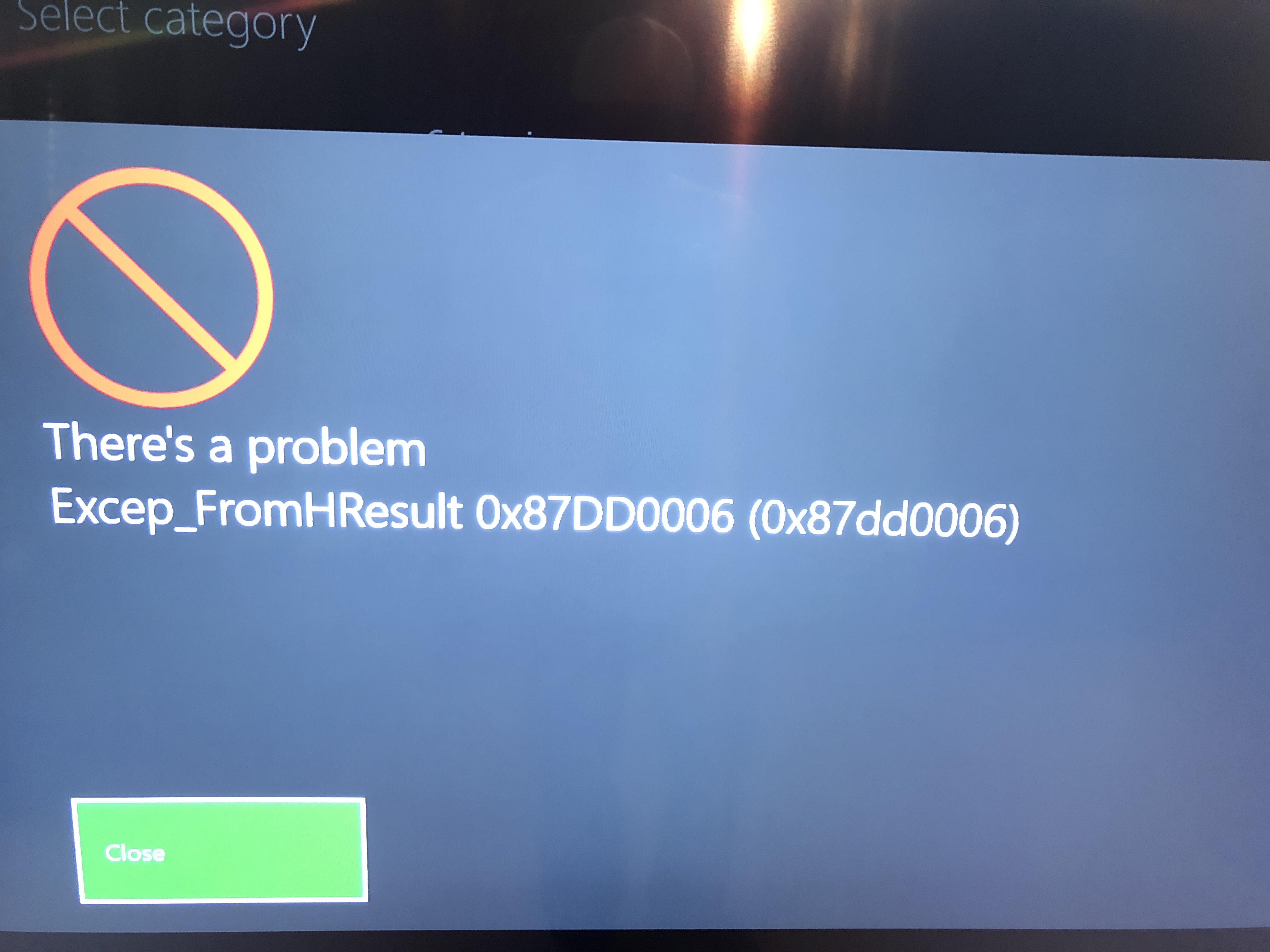 Xbox 0x87dd0006 Sign-in Error
