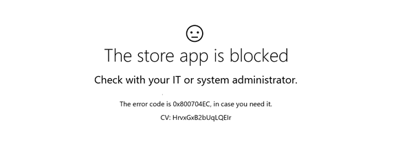Error 0x800704e -Windows Defender and Windows Store