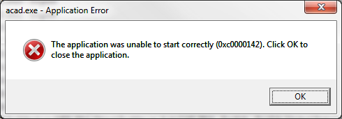 Error 0x0000142 - The application failed to initialize properly