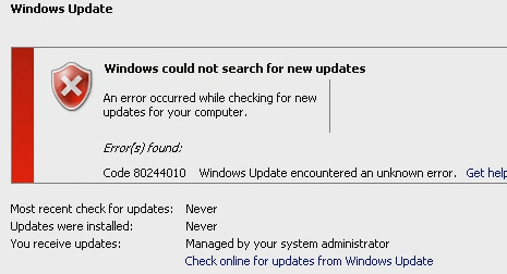 Error 0x80244010 - Exceeded Max Server Round Trips Error in Windows 10