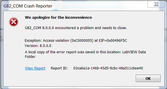 0xc0000005 - Access violation error