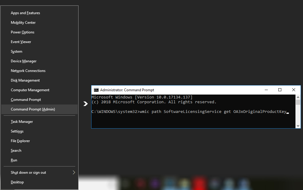 get my product key windows 10 cmd