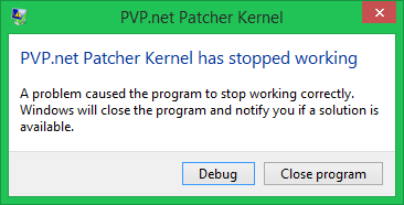 Pvp Net Patcher Kernel Has Stopped Working Earth S Lab