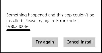 Error 0x8024001e 