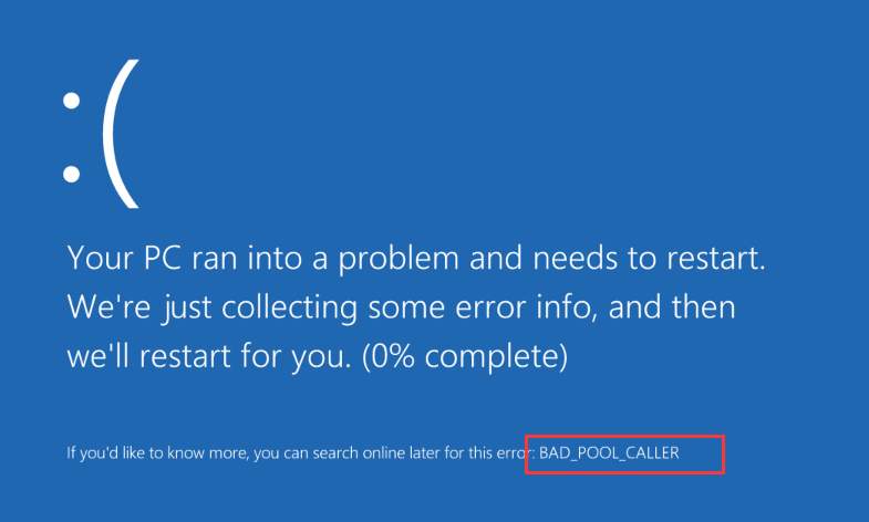 BAD_POOL_CALLER BSOD Error