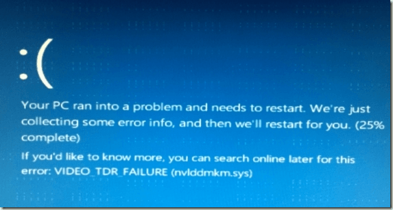 Video_TDR_Failure (nvlddmkm.sys)
