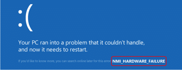 NMI_HARDWARE_FAILURE BSOD Error – Earth's Lab