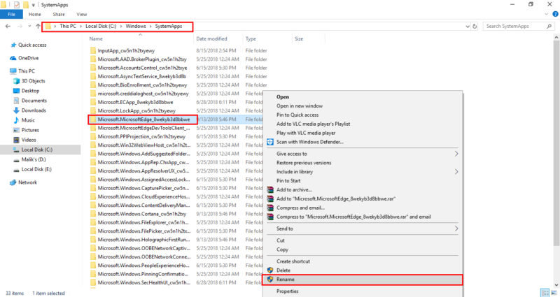 microsoft edge uninstall greyed out