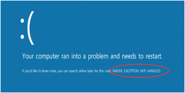 KMODE EXCEPTION NOT HANDLED