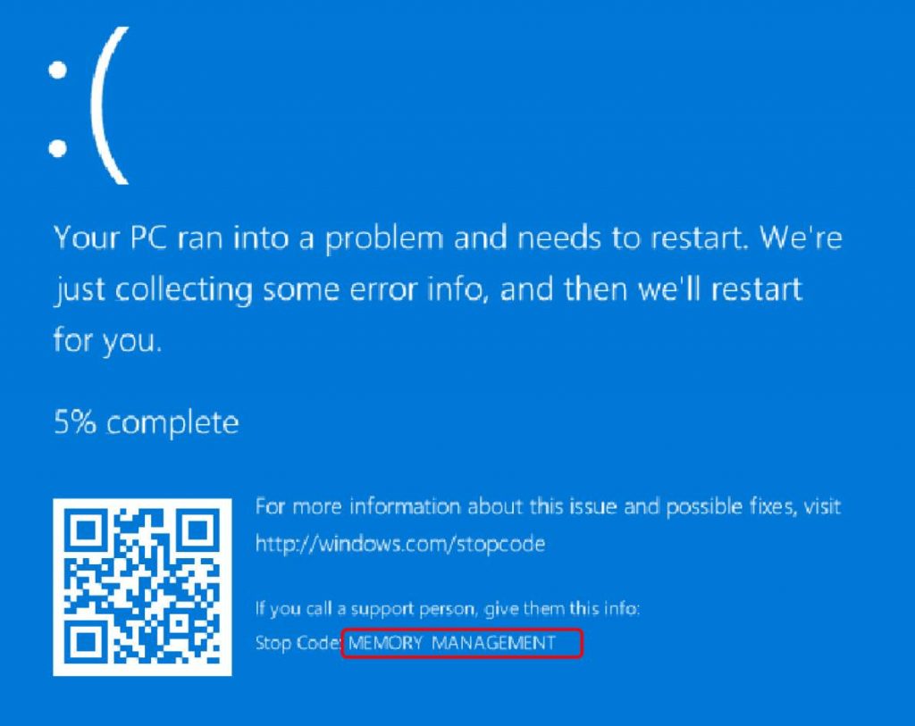 Memory_Management BSOD Error